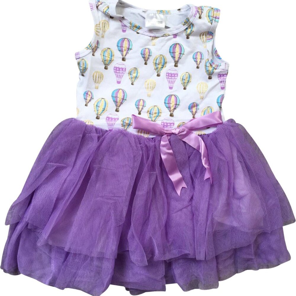 Little Toddler Girl Kids Balloon Tulle Tutu Summer Easter Flower Girl Dress New